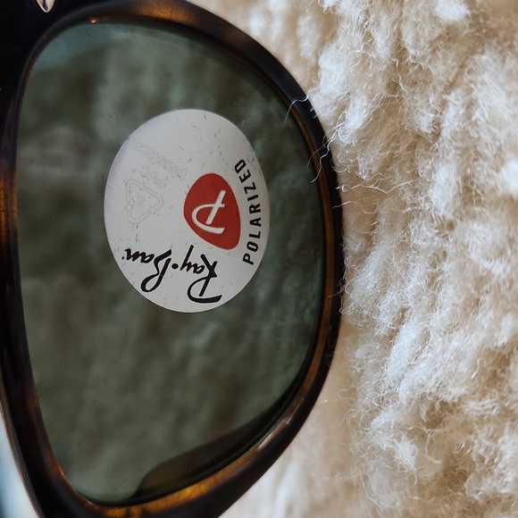 NWT IOB Ray-Ban Wayfarer Light Havana Polarized Sunglasses 👓 😎 - Picture 6 of 16
